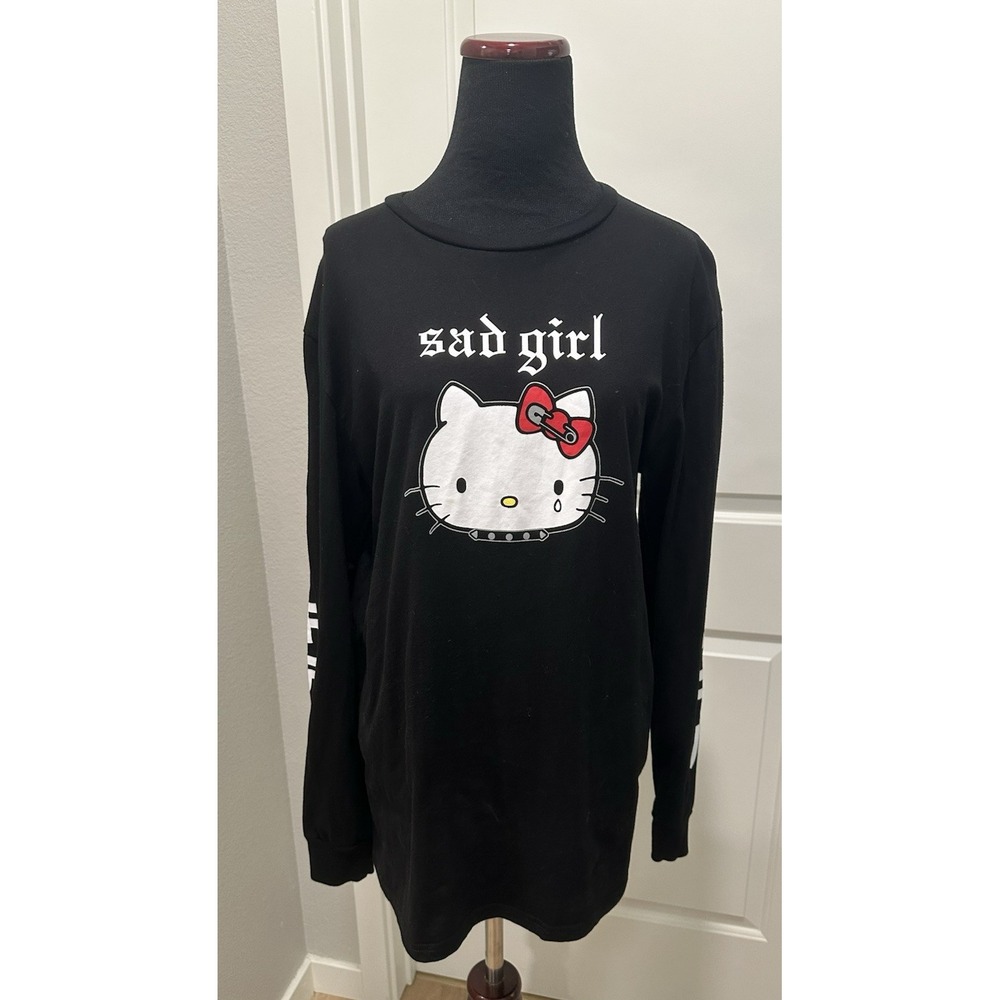 Dolls Kill x Hello Kitty Sad Girl Sad Girls Club Graphic Tee Limited Ed XS Punk